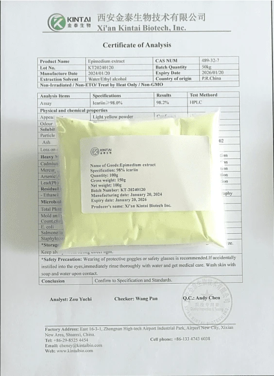 Epimedium Extract Powder-98% Epimedium Extract Powder-98%